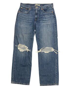 Levis Low Pro Jeans Womens Mid Rise Straight Leg 90s Relaxed 100% Cotton